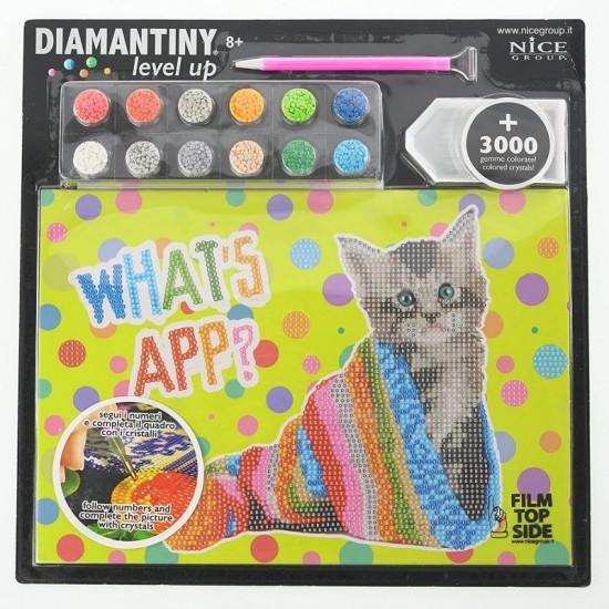 96108 diamantiny level up creative art diamond painting kit crea il mosaico pets whats app?