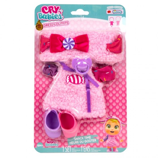 84629 cry babies dressy outfits snack time