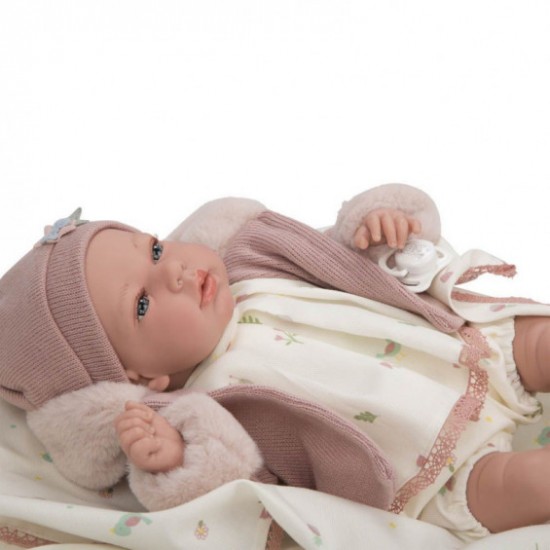 Pos220047 arias elegance bebe' 40 cm con veste rosa