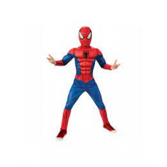 Rb300989m costume spiderman con muscoli taglia 5-6 anni