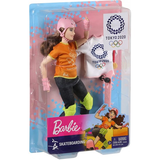 Gjl73 gjl78 barbie carriere olimpiche skateboarder