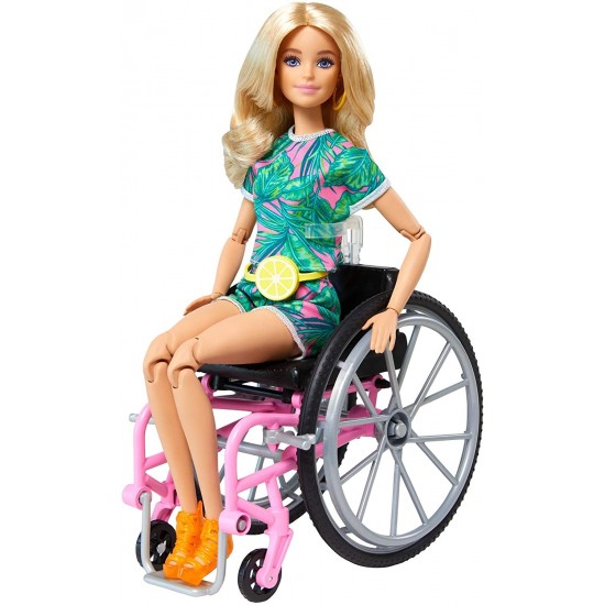 Grb93 barbie fashionista sedia a rotelle