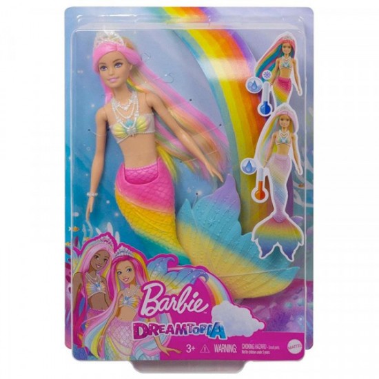 Gtf89 barbie sirena cambia colore bionda