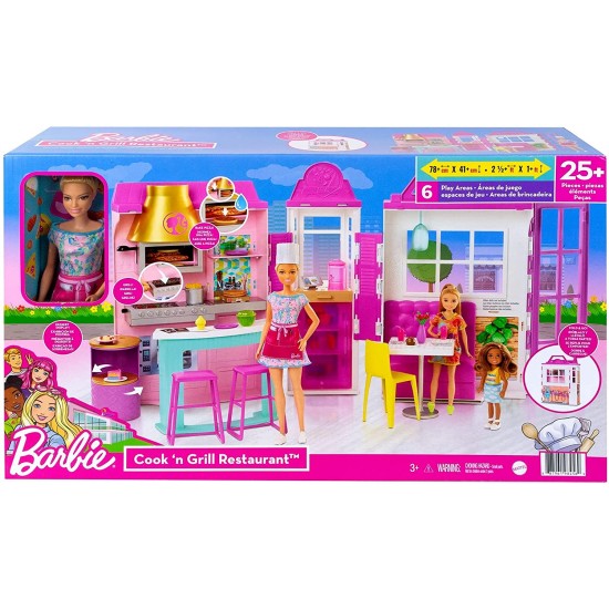 Hbb91 barbie il ristorante di barbie con la barbie