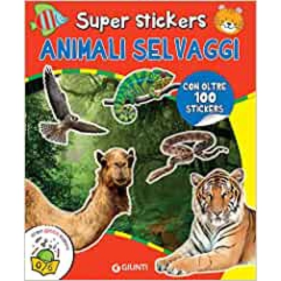 80986q super stikers animali selvaggi